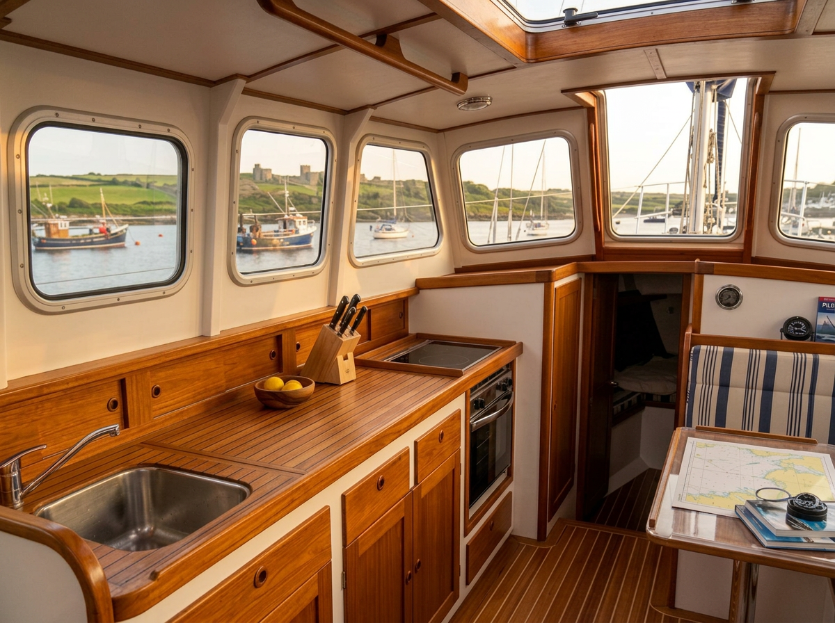 Zero Breeze Mark 3 in a boat cabin