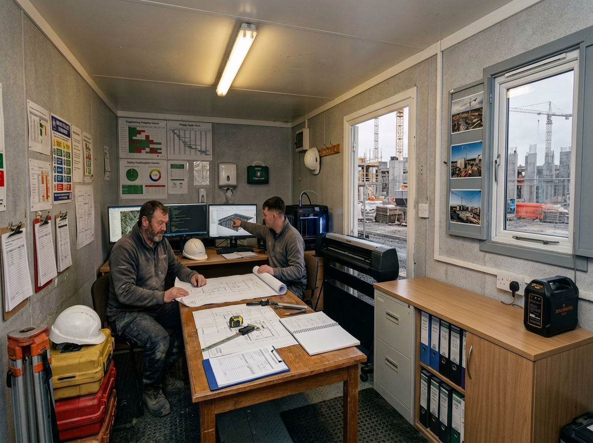 Zero Breeze Mark 3 in a construction site office