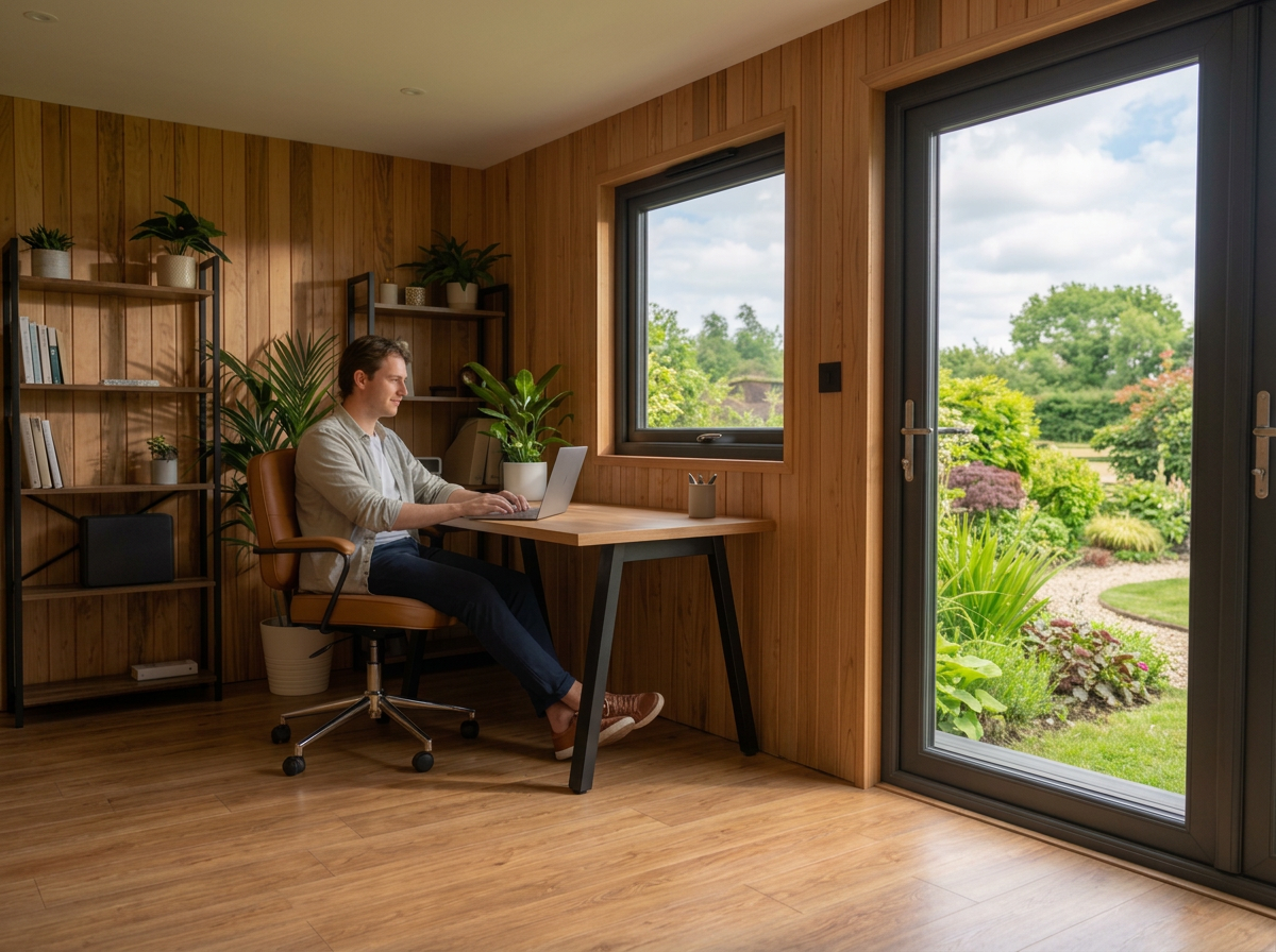 Zero Breeze Mark 3 in a garden room home office